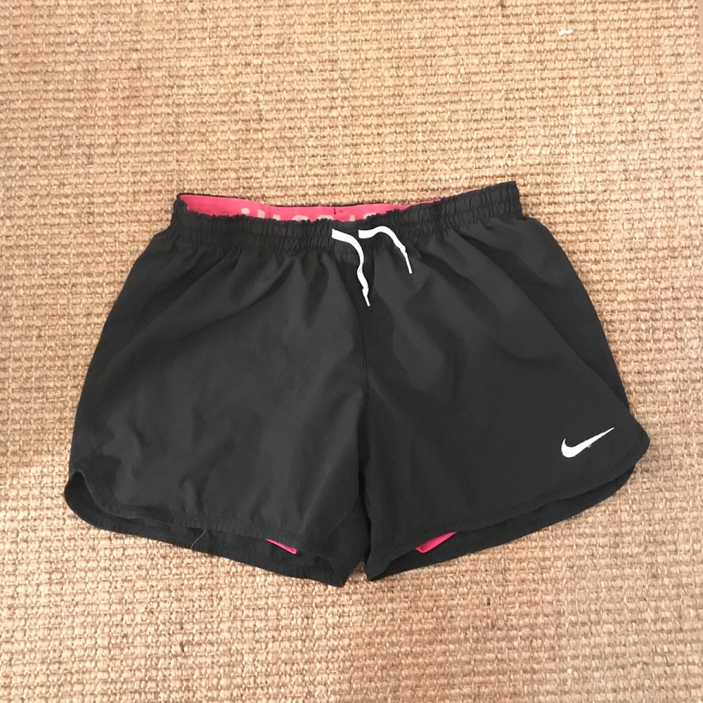 Nike shorts with pink spandex